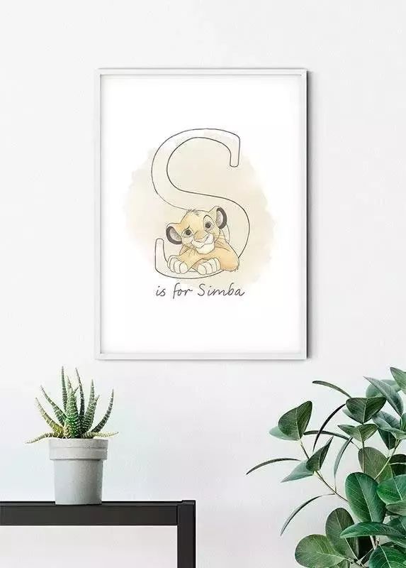 Komar Wanddecoratie S like SIMBA Wanddecoratie voor de kinderkamer zonder lijst (1 stuk) - Foto 3