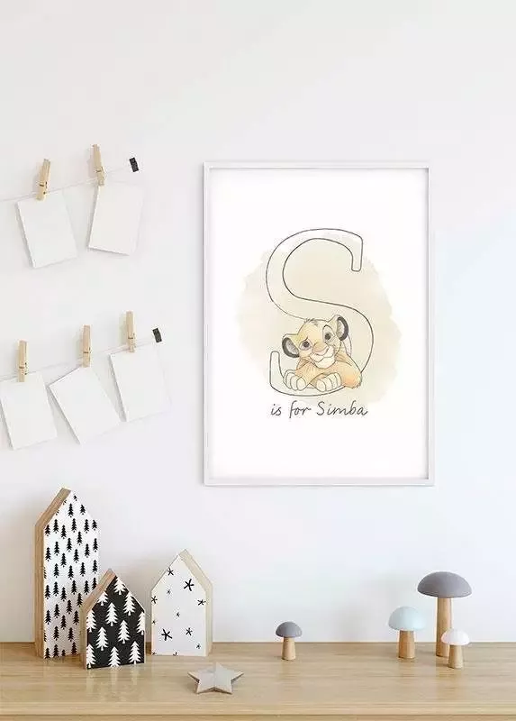 Komar Wanddecoratie S like SIMBA Wanddecoratie voor de kinderkamer zonder lijst (1 stuk) - Foto 4