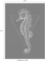 Komar Poster Sea Horse black Hoogte: 40 cm - Thumbnail 2