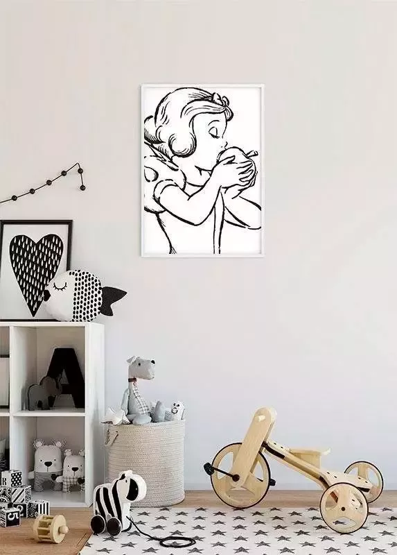 Komar Poster Snow White Apple Bite white Kinderkamer slaapkamer woonkamer - Foto 5