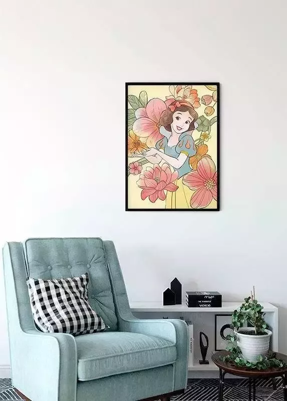 Komar Poster Snow white Flowers Kinderkamer slaapkamer woonkamer - Foto 5