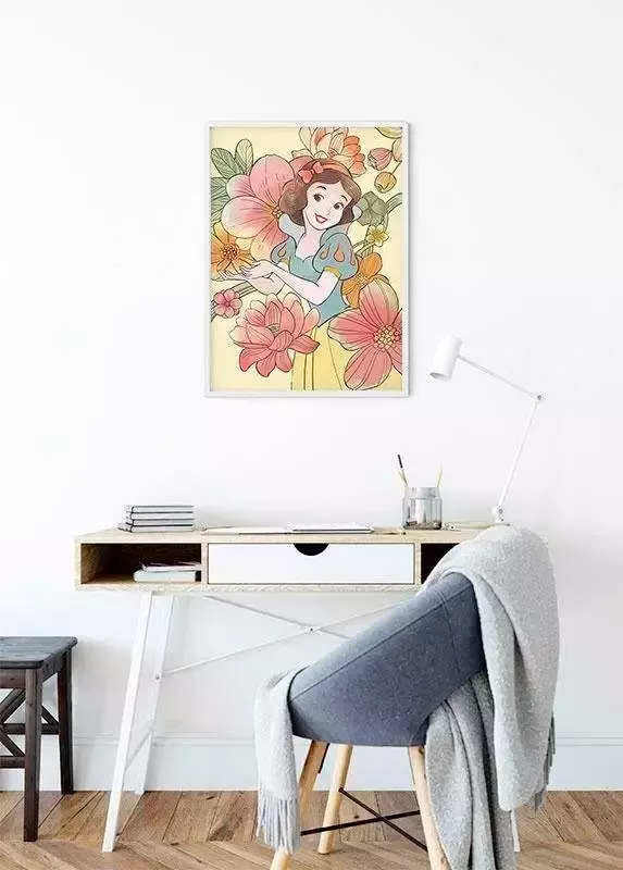 Komar Poster Snow white Flowers Kinderkamer slaapkamer woonkamer - Foto 6