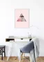 Komar Poster Triangles top Red Hoogte: 70 cm - Thumbnail 4