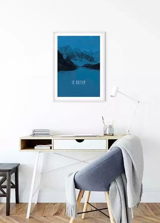 Komar Poster Word Lake in Motion blue Kinderkamer slaapkamer woonkamer - Foto 5