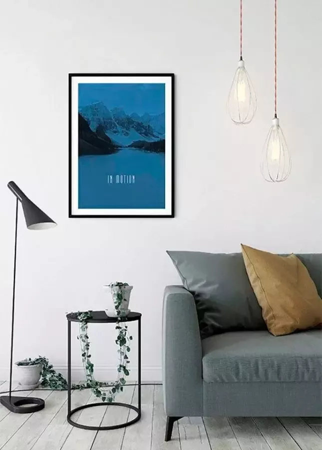 Komar Poster Word Lake in Motion blue Kinderkamer slaapkamer woonkamer - Foto 6