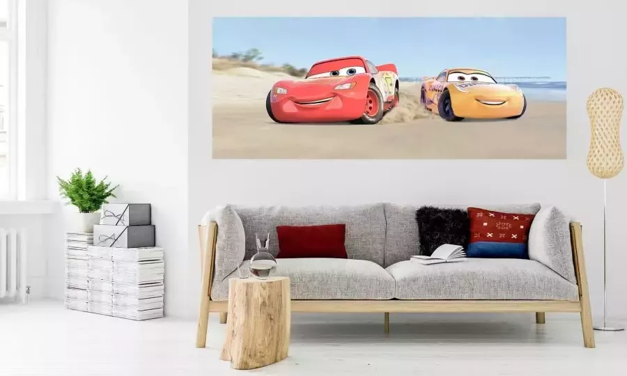 Komar Vliesbehang Digitale print vlies Cars3 Beach Afmeting 100 x 250 cm (1 stuk) - Foto 2