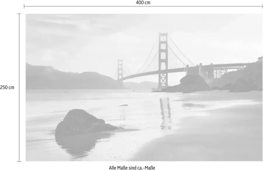 Komar Vliesbehang Golden Gate (1 stuk) - Foto 3