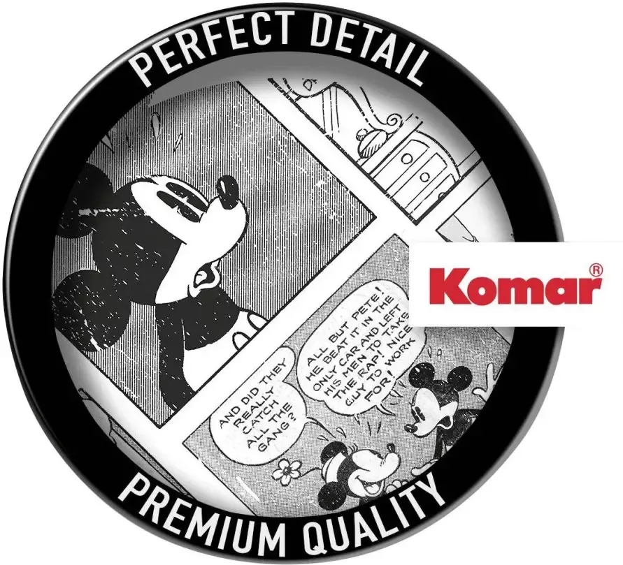 Komar Vliesbehang Zelfklevend vlies Mickey Head Comic Cartoon Afmeting 125 x 125 cm (1 stuk) - Foto 2