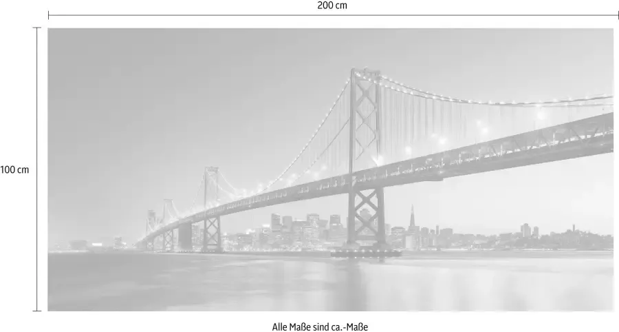 Komar Vliesbehang Digitale print vlies Spectacular San Francisco Afmeting 200 x 100 cm (1 stuk) - Foto 3