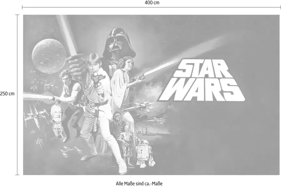 Komar Vliesbehang Star Wars Poster Classic 1 (1 stuk) - Foto 2