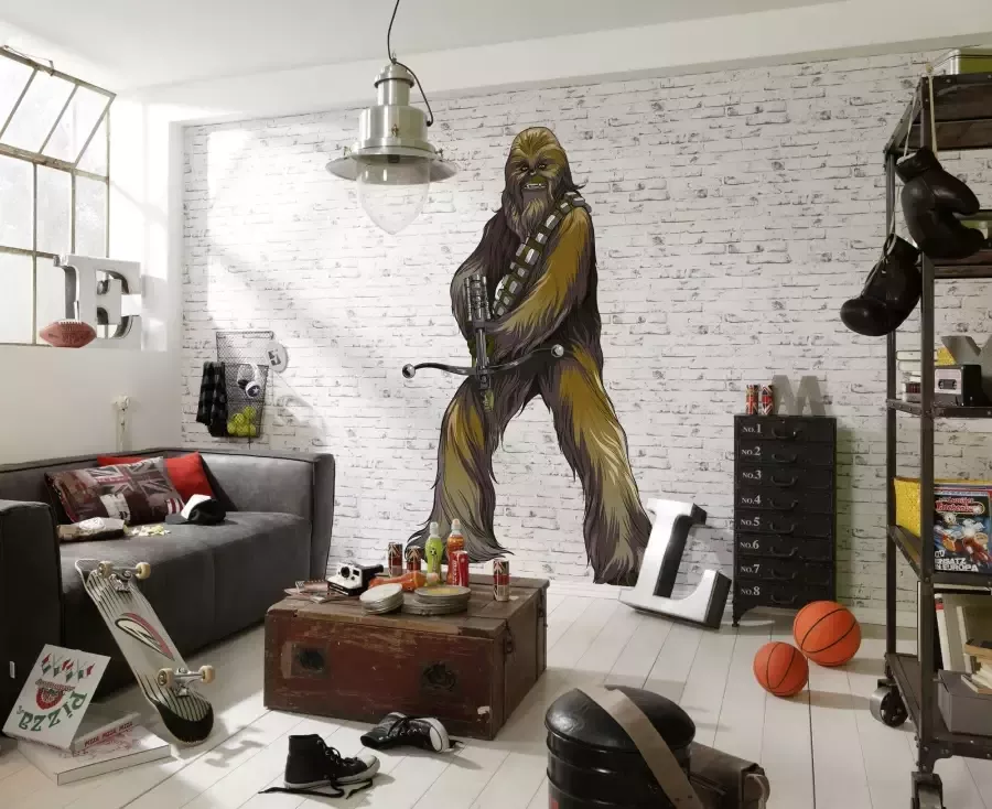 Komar Vliesbehang Star Wars XXL Chewbacca 127 x 200 cm (breedte x hoogte) zelfklevend vlies (1 stuk) - Foto 3