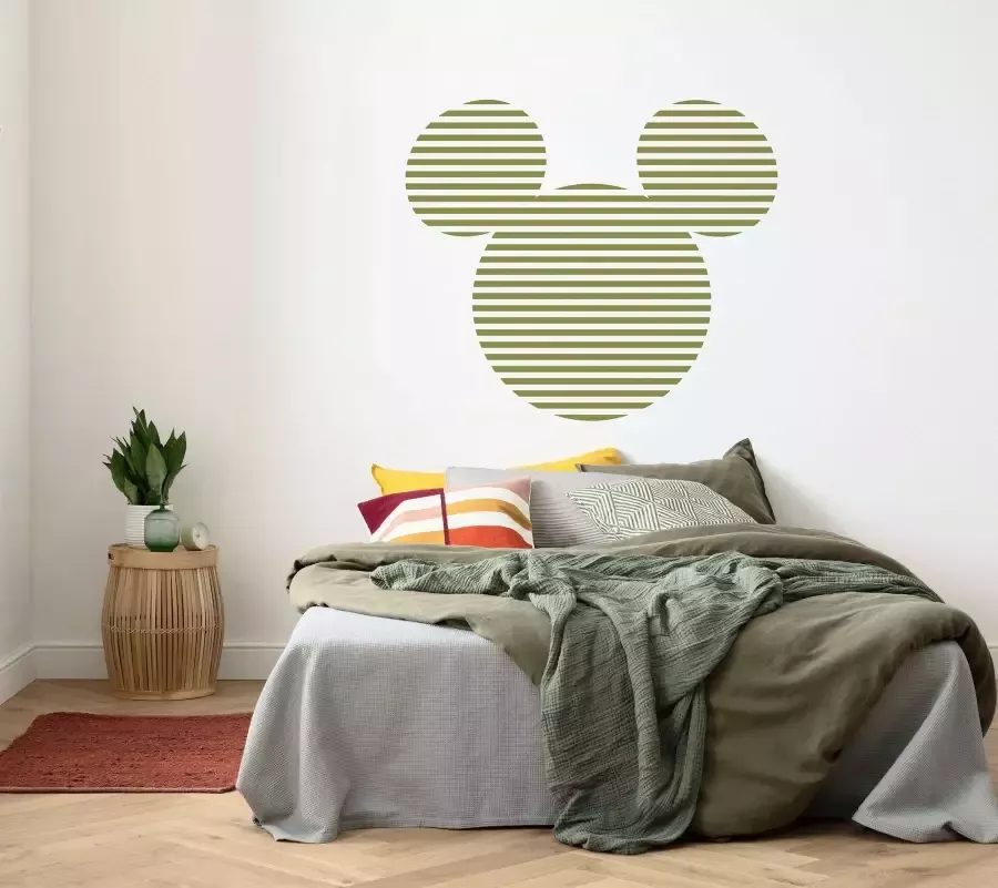 Komar Wandfolie Mickey Head Stripes 125 x 125 cm (breedte x hoogte) rond en zelfklevend (1 stuk) - Foto 2