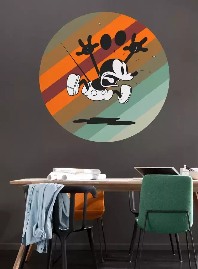 Komar Wandfolie Mickey Mouse up and away 125 x 125 cm (breedte x hoogte) rond en zelfklevend (1 stuk) - Foto 3