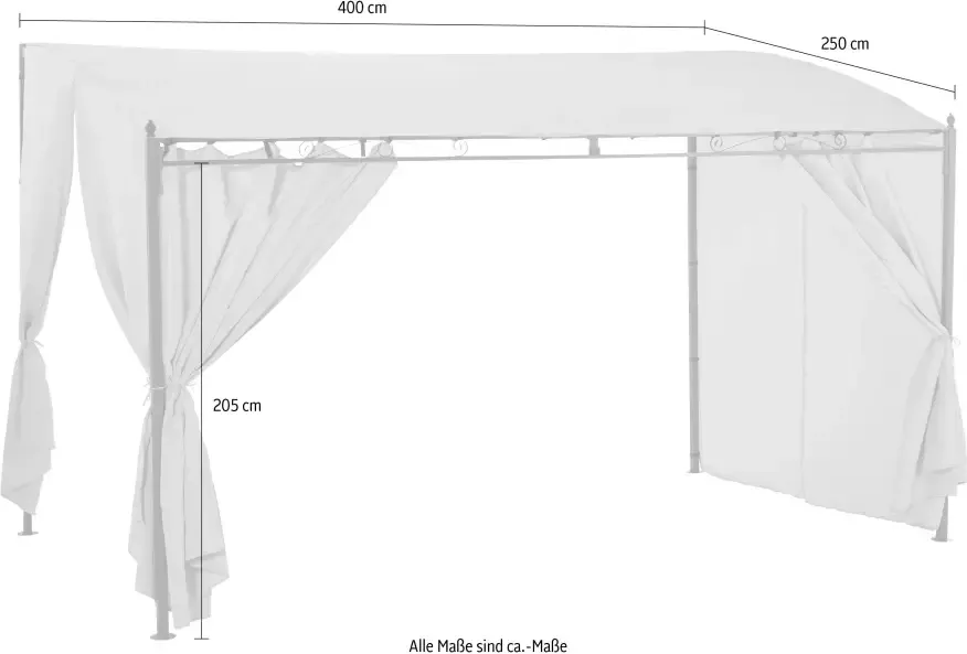KONIFERA Aanbouwluifel Burano Bxd : 300x250 cm of 400x250 cm (set) - Foto 7