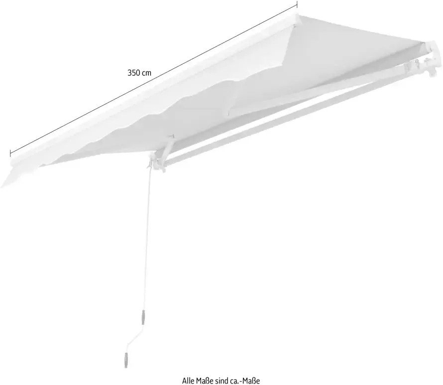 KONIFERA Klemzonnescherm Breedte uitval: 350x150 cm - Foto 3