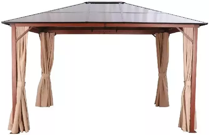 KONIFERA Zij-element partytent voor hout-look bxd: 300x365 cm (4 stuks) - Foto 2
