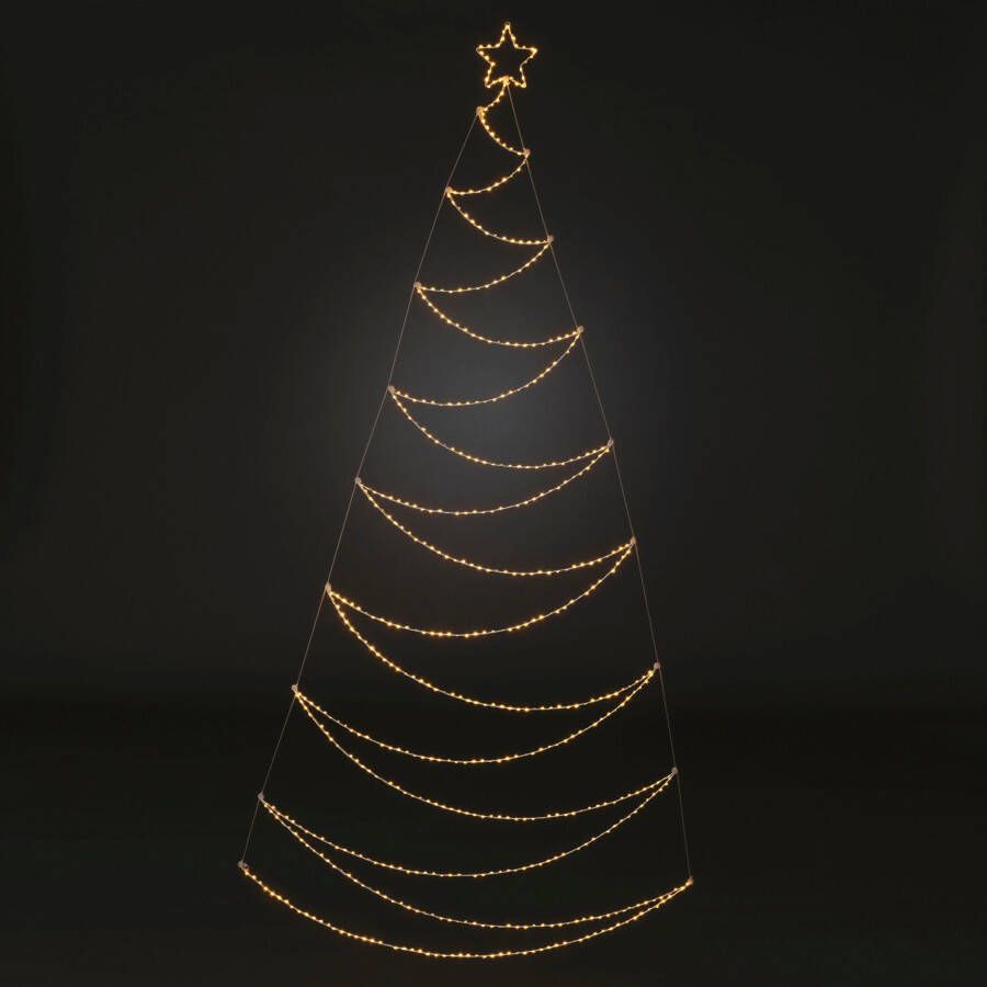 KONSTSMIDE Decoratieve ledverlichting LED Metallweihnachtsbaum weiß 567 bernsteinfarbene Dioden (1 stuk) - Foto 1