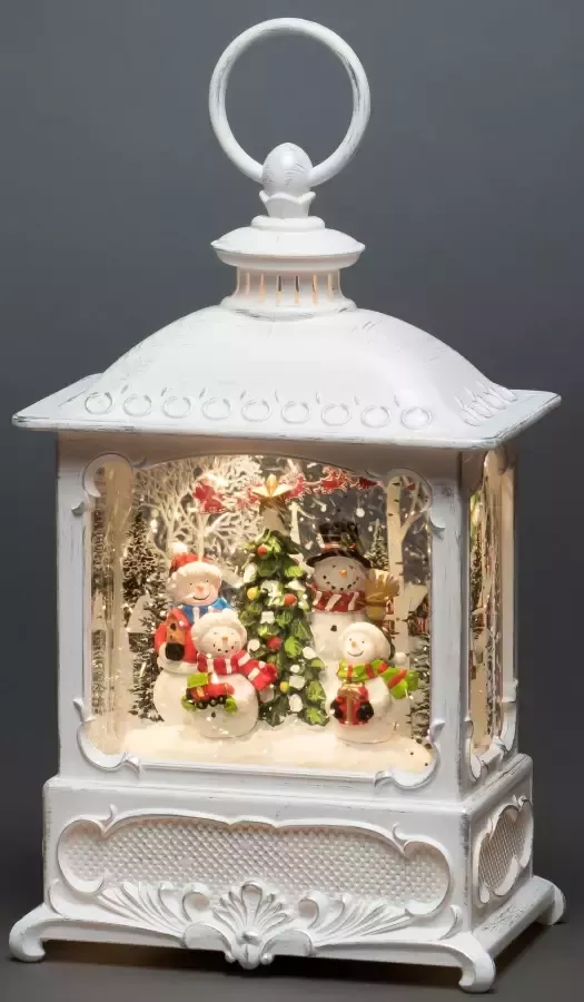 KONSTSMIDE Decoratieve ledverlichting Kerst versiering Waterlantaarn 4 sneeuwpoppen voor binnen - Foto 2