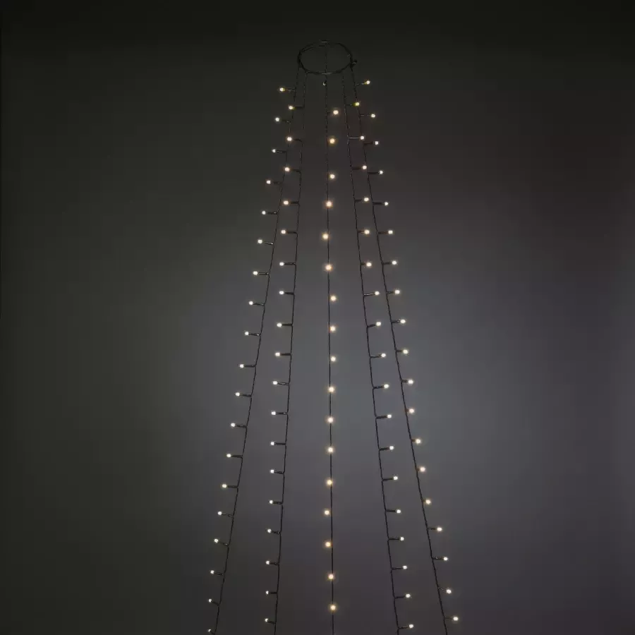 KONSTSMIDE Led-boomverlichting Kerstversiering kerstboomdecoratie Ledlichtsnoer met ring ø 11 5 strengen à 50 dioden frozen (1 stuk) - Foto 1