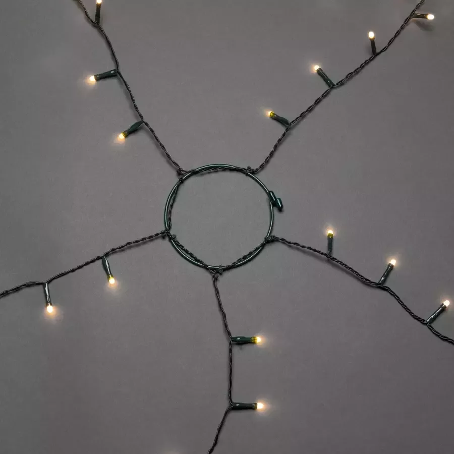 KONSTSMIDE Led-boomverlichting Kerstversiering kerstboomdecoratie Ledlichtsnoer met ring ø 11 5 strengen à 50 dioden frozen (1 stuk) - Foto 2