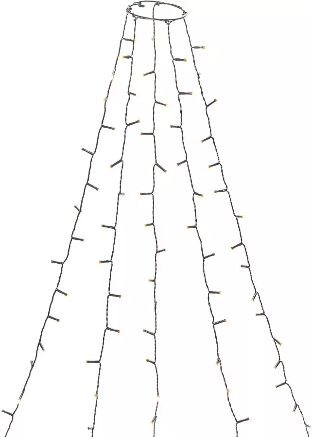 KONSTSMIDE Led-boomverlichting Kerstversiering kerstboomdecoratie Ledlichtsnoer met ring ø 11 5 strengen à 50 dioden frozen (1 stuk) - Foto 3