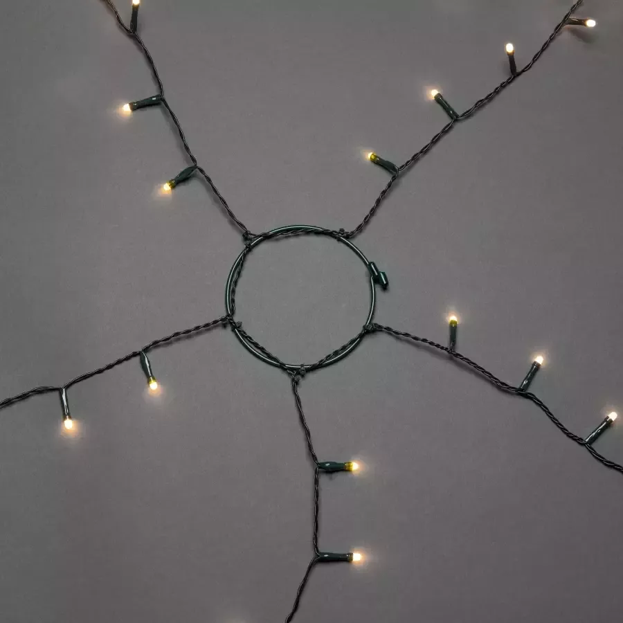 KONSTSMIDE Led-boomverlichting Kerstversiering kerstboomdecoratie Ledlichtsnoer met ring ø 8 5 strengen à 40 dioden frozen (1 stuk) - Foto 2