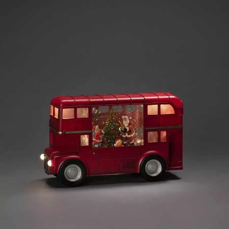 KONSTSMIDE Led lantaarn Kerstversiering rood Led-waterlantaarn rood "Bus met Kerstman" (1 stuk) - Foto 1