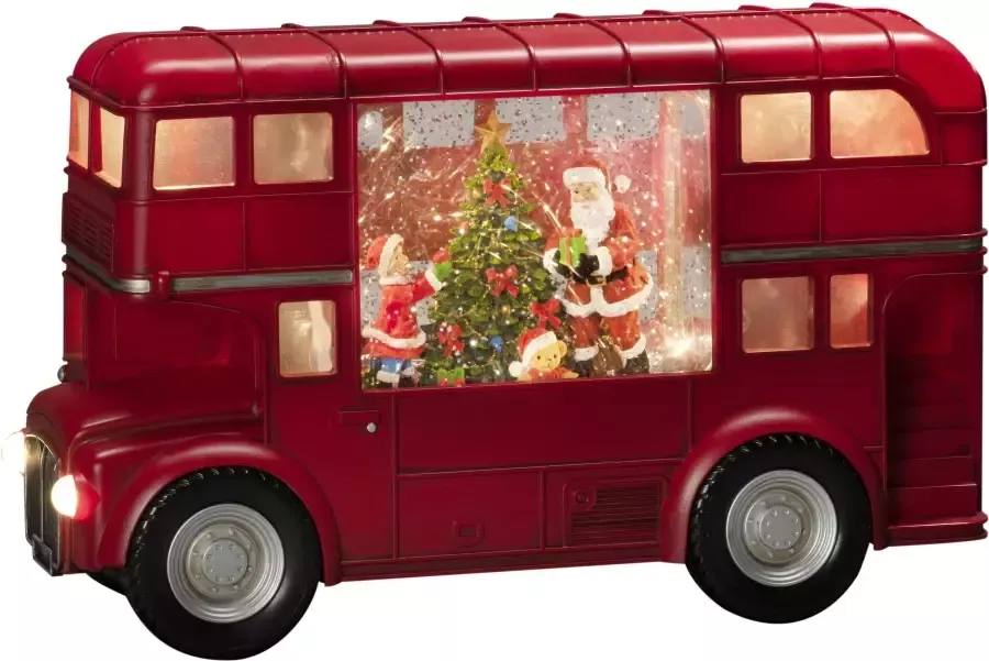 KONSTSMIDE Led lantaarn Kerstversiering rood Led-waterlantaarn rood "Bus met Kerstman" (1 stuk) - Foto 2