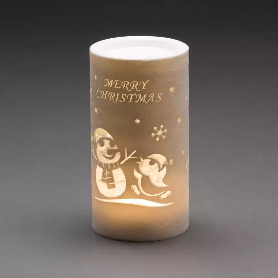KONSTSMIDE Led lantaarn Kerst versiering Led-lantaarn sneeuwpop (1 stuk)