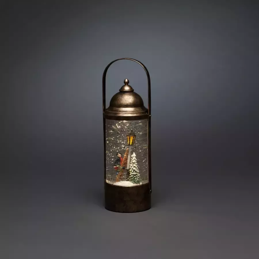 KONSTSMIDE Led lantaarn Kerst versiering Led "Waterlantaarn in Charles Dickens stijl" (1 stuk) - Foto 1