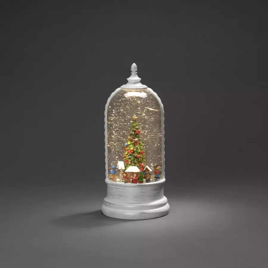 KONSTSMIDE Led lantaarn Kerst versiering Led-waterlantaarn wit "Duitse kerstmarkt (1 stuk)