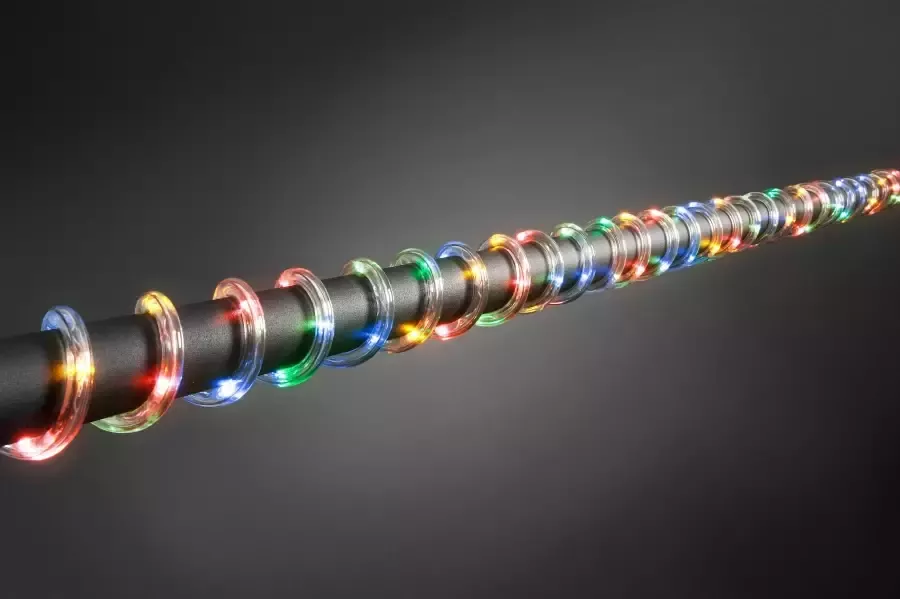 KONSTSMIDE Led-lichtslang Kerstversiering buiten 6 m met lichtsensor en 6 uurs- en 9 uurstimer 96 gekleurde dioden (1 stuk)