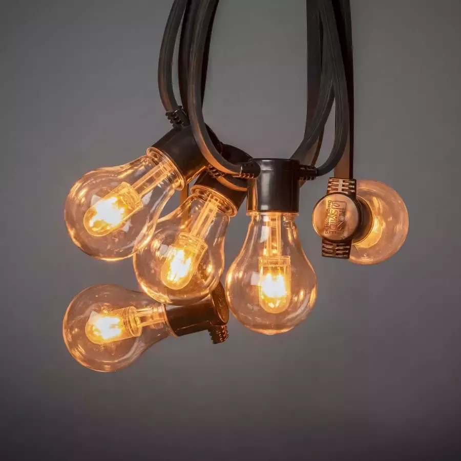 KONSTSMIDE Led-lichtsnoer Led-biertuinverlichting helder 10 heldere lampen 40 amberkl. dioden (1 stuk) - Foto 1