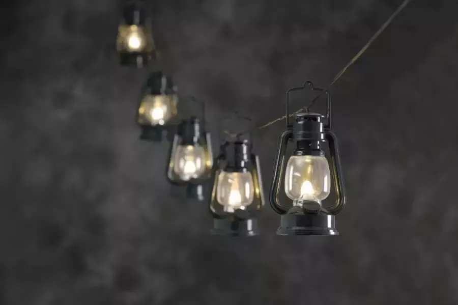 Konstsmide LED Lichtsnoer met 8 lantaarns warmwit - Foto 3