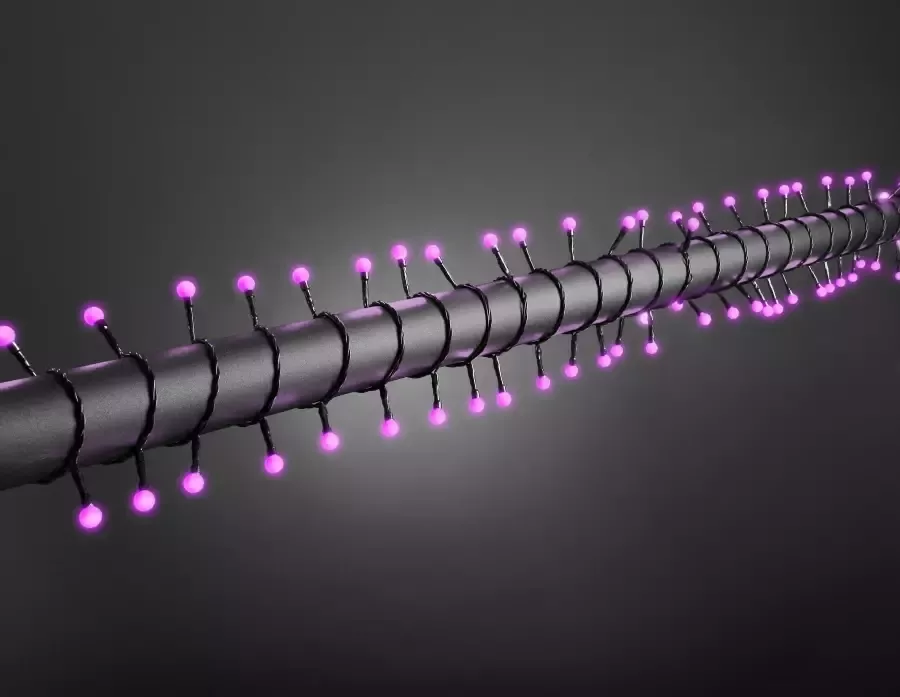 KONSTSMIDE Led-lichtsnoer Kerstversiering buiten Led bollichtketting ronde dioden 80 purperkleurige dioden (1 stuk) - Foto 3