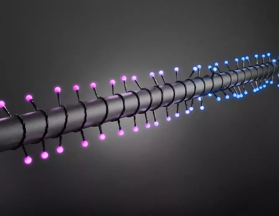 KONSTSMIDE Led-lichtsnoer Kerstversiering buiten Led bollichtketting ronde dioden met rood blauw kleurwisseling (1 stuk) - Foto 1