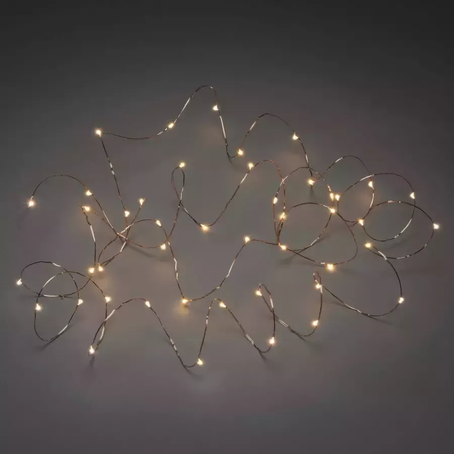 KONSTSMIDE Led-lichtsnoer Kerstversiering buiten Led-lichtketting druppelvormig 100 amberkleurige dioden (1 stuk)