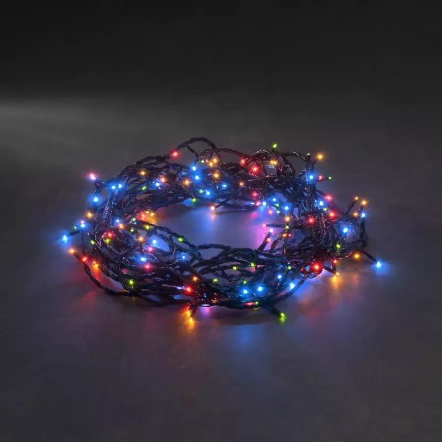 KONSTSMIDE Led-lichtsnoer Kerstversiering buiten Micro ledlichtsnoer met 8 functies 80 gekleurde dioden (1 stuk)