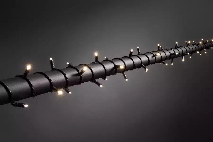 KONSTSMIDE Led-lichtsnoer Micro-leds met 9h timer dubbel geïsoleerd bekleed 80 warmwitte dioden (1 stuk) - Foto 1