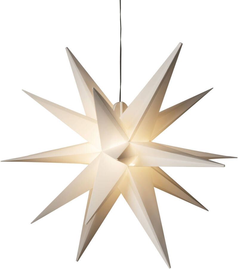 KONSTSMIDE Sierverlichting Kerstversiering buiten Witte 3D plastic ster incl. lampen (1 stuk) - Foto 2