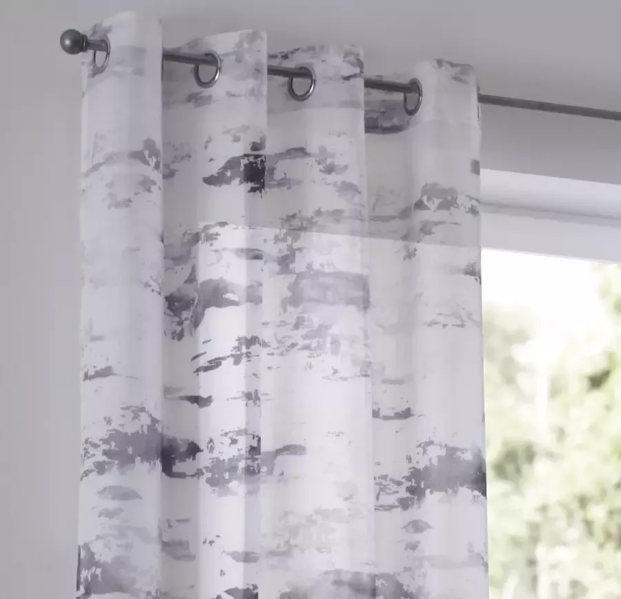 Kutti Gordijn Claude Gordijn halftransparant gedessineerd polyester batist (1 stuk) - Foto 2