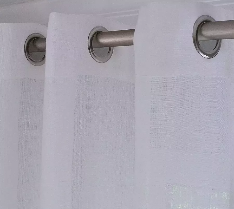 Kutti Gordijn Metis linnen ondoorzichtig natuurlijk linnen gordijn uni gemakkelijk in onderhoud basic (1 stuk)