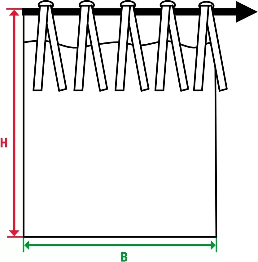 Kutti Gordijn Timber sjaal Gordijn halftransparant wit gedessineerd polyester uni (1 stuk)