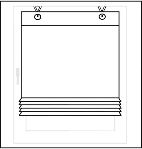 Kutti Romeins rolgordijn Liv halftransparant polyester op te hangen met haken (1 stuk) - Foto 3