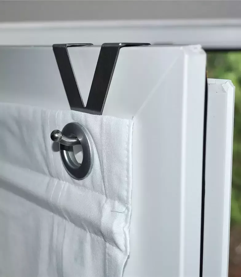 Kutti Romeins rolgordijn Marit halftransparant polyester op te hangen met haken (1 stuk)