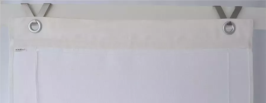 Kutti Romeins rolgordijn Metis uni ondoorzichtig 100% linnen met edelstalen haken gemakkelijk in onderhoud (1 stuk) - Foto 7