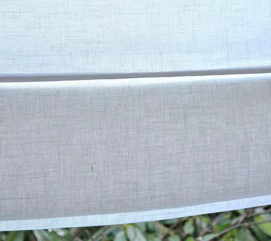 Kutti Romeins rolgordijn Metis linnen uni ondoorzichtig vouwgordijn met lussen 100% puur linnen (1 stuk)