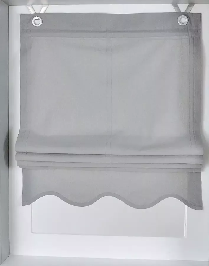 Kutti Romeins rolgordijn Olivia ondoorzichtig katoen op te hangen met haken (1 stuk)