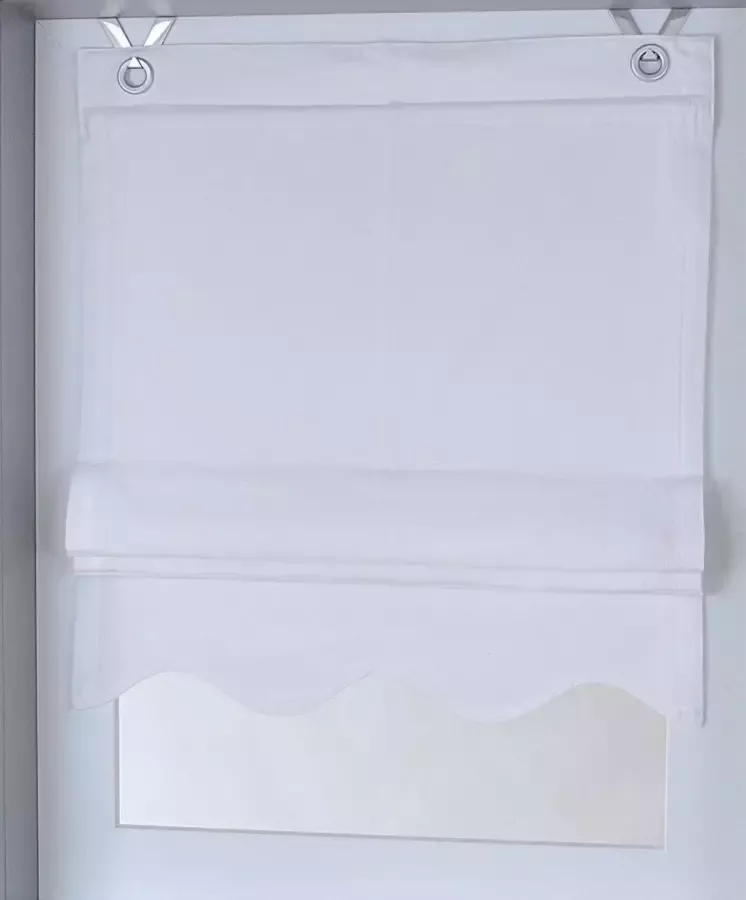 Kutti Romeins rolgordijn Olivia ondoorzichtig katoen op te hangen met haken (1 stuk)