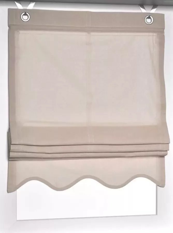 Kutti Romeins rolgordijn Olivia ondoorzichtig katoen op te hangen met haken (1 stuk)